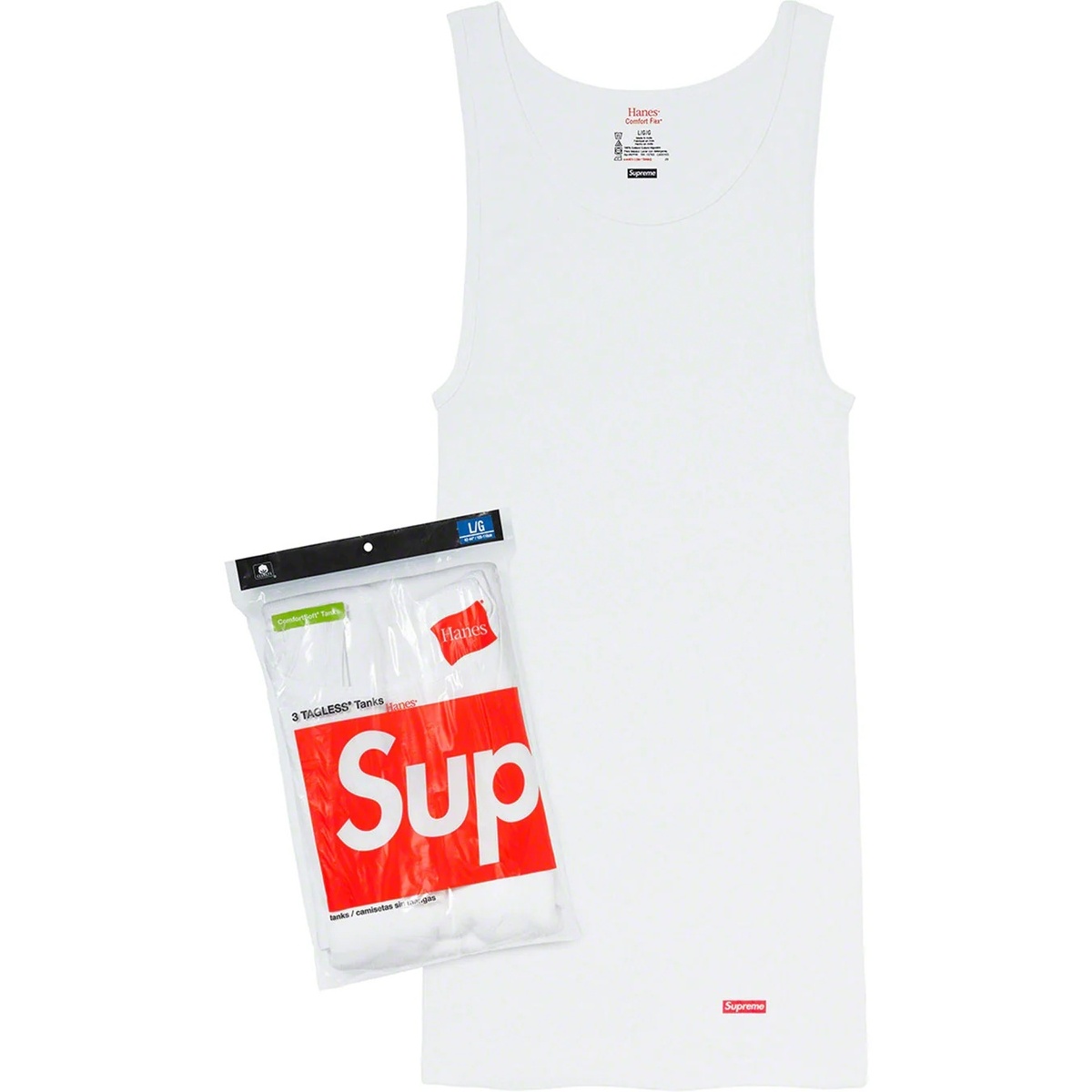 トップス Supreme - Marathon Tank Top 2014ss Supreme®/Hanes® Tagless Tank Tops (3 Pack) - Supreme