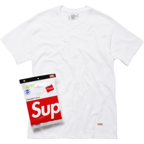 Supreme Supreme®/Hanes® Tagless Tees (3 Pack) - White