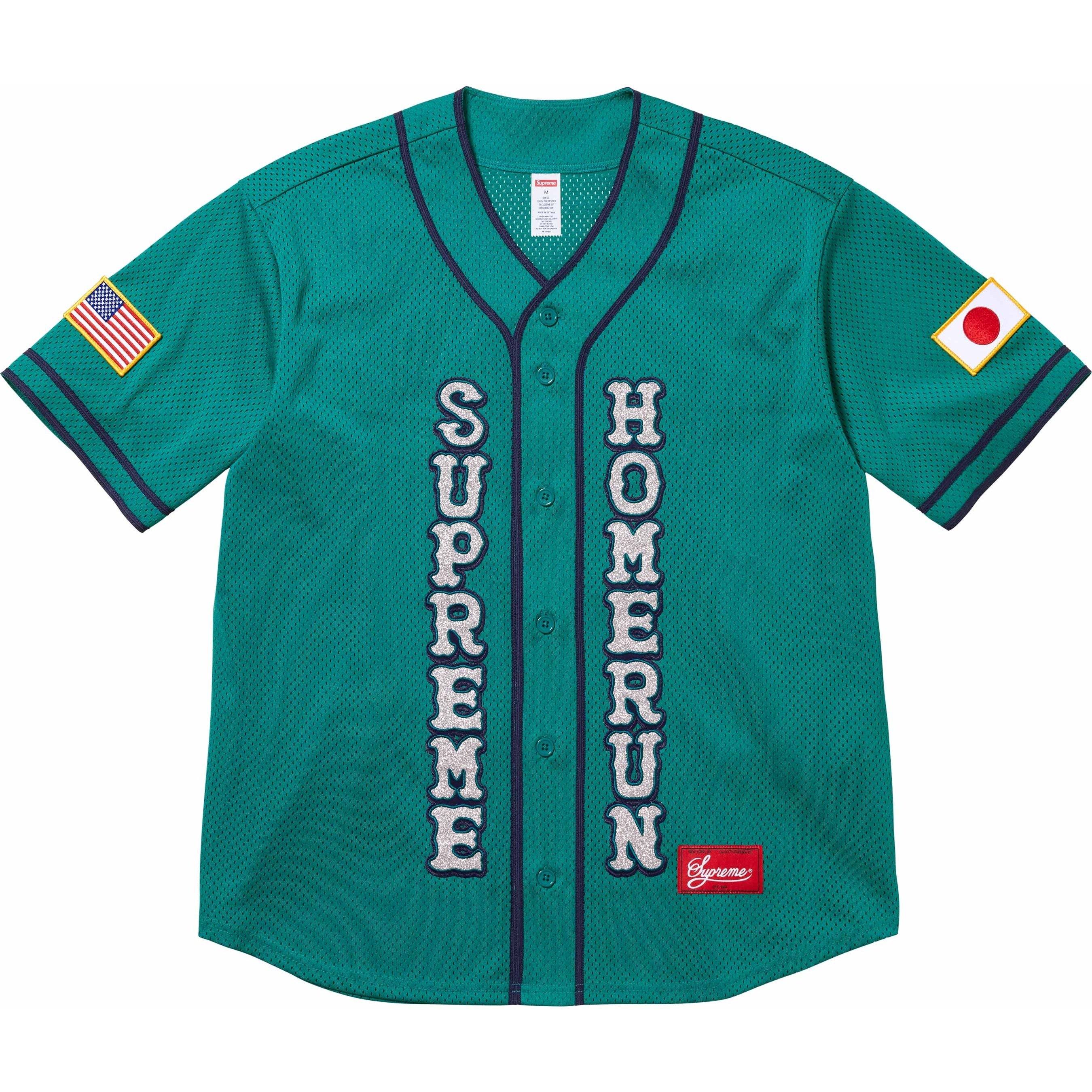 Supreme Supreme Homerun Baseball Jersey (SS25) - Teal - $148