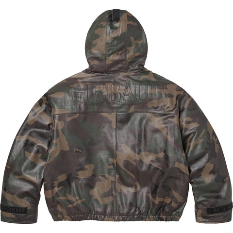 Supreme Supreme®/Marithé + François Girbaud Hooded Leather Flight Bomber Jacket - Woodland Camo