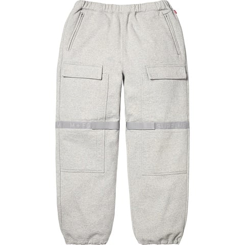 Supreme Supreme®/Marithé + François Girbaud Shuttle Tape Cargo Sweatpant - Heather Grey