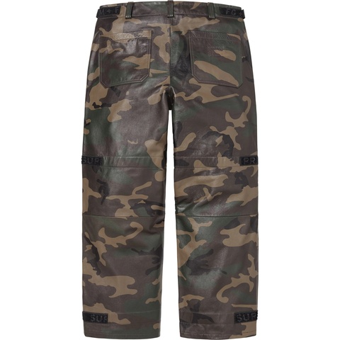 Supreme Supreme®/Marithé + François Girbaud Shuttle Tape Leather Cargo Pant - Woodland Camo
