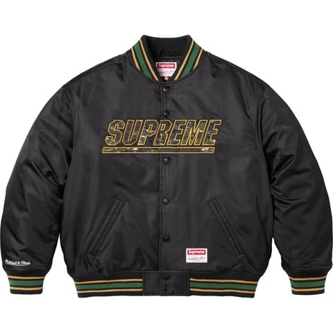 Supreme®/Mitchell & Ness® Camo Logo Varsity Jacket - Supreme