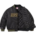 Supreme Supreme Mitchell & Ness Camo Logo Varsity Jacket (SS25) - Black