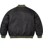 Supreme Supreme Mitchell & Ness Camo Logo Varsity Jacket (SS25) - Black