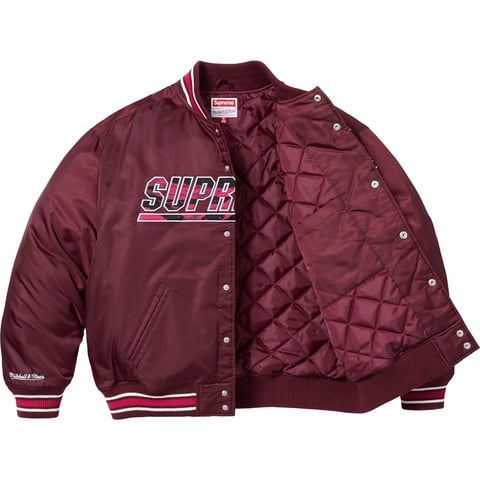 Supreme®/Mitchell & Ness® Camo Logo Varsity Jacket - Supreme