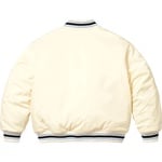 Supreme Supreme Mitchell & Ness Camo Logo Varsity Jacket (SS25) - White