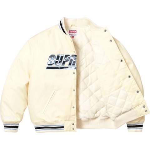 Supreme®/Mitchell & Ness® Camo Logo Varsity Jacket - Supreme