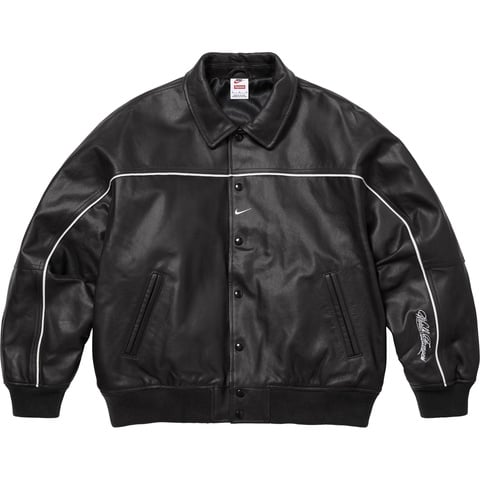Supreme®/Nike® Leather Varsity Jacket - Supreme