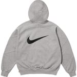 Supreme Supreme Nike Zip Up Hooded Sweatshirt (SS25) - Heather Grey