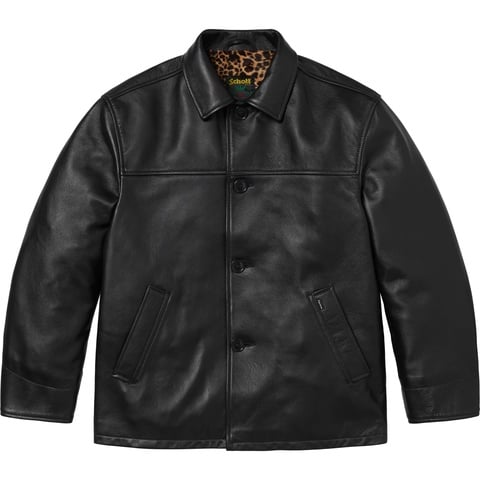 Supreme®/Schott® Leather Car Coat - Supreme