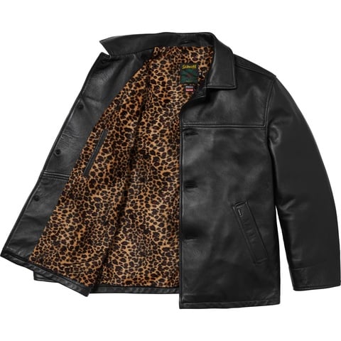キムタク着 supreme schott leather car coat Supreme_Schott_Leather_Car_Coa