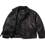 Supreme Supreme Schott Leather Clip Jacket (SS25) - Black
