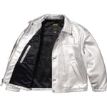 Supreme Supreme Schott Leather Clip Jacket (SS25) - Silver