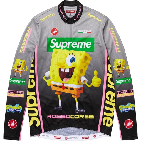 Supreme®/SpongeBob SquarePants Castelli® L/S Cycling Jersey - Supreme
