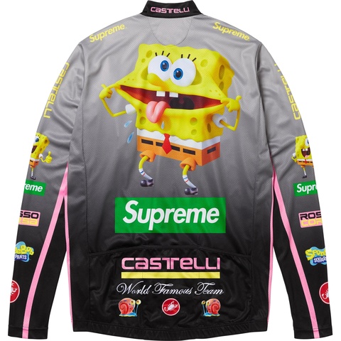 Supreme®/SpongeBob SquarePants Castelli® L/S Cycling Jersey - Supreme