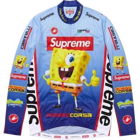 Supreme Supreme®/SpongeBob SquarePants Castelli® L/S Cycling Jersey - Blue