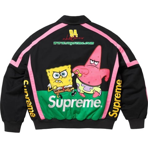 Supreme Supreme®/SpongeBob SquarePants Jeff Hamilton Racing Jacket - Black