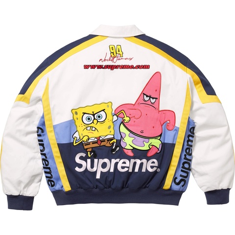 Supreme スポンジ・ボブ スタジャン Supreme®/SpongeBob SquarePants Jeff Hamilton Racing Jacket