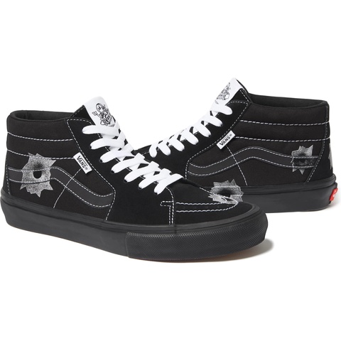 Supreme Supreme®/Vans®/Nate Lowman Skate Grosso Mid - Black