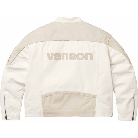 Supreme Supreme®/Vanson Leathers® Cordura® Cotton Jacket - White