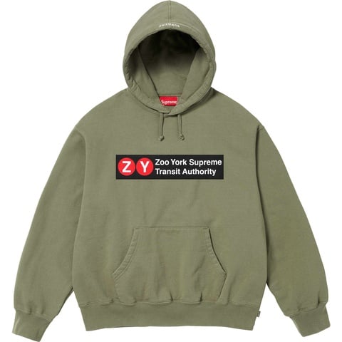 Supreme Supreme/Zoo York Hooded Sweatshirt - Light Olive