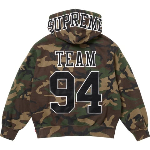 Supreme Team 94 Hooded Sweatshirt - Woodland Camo