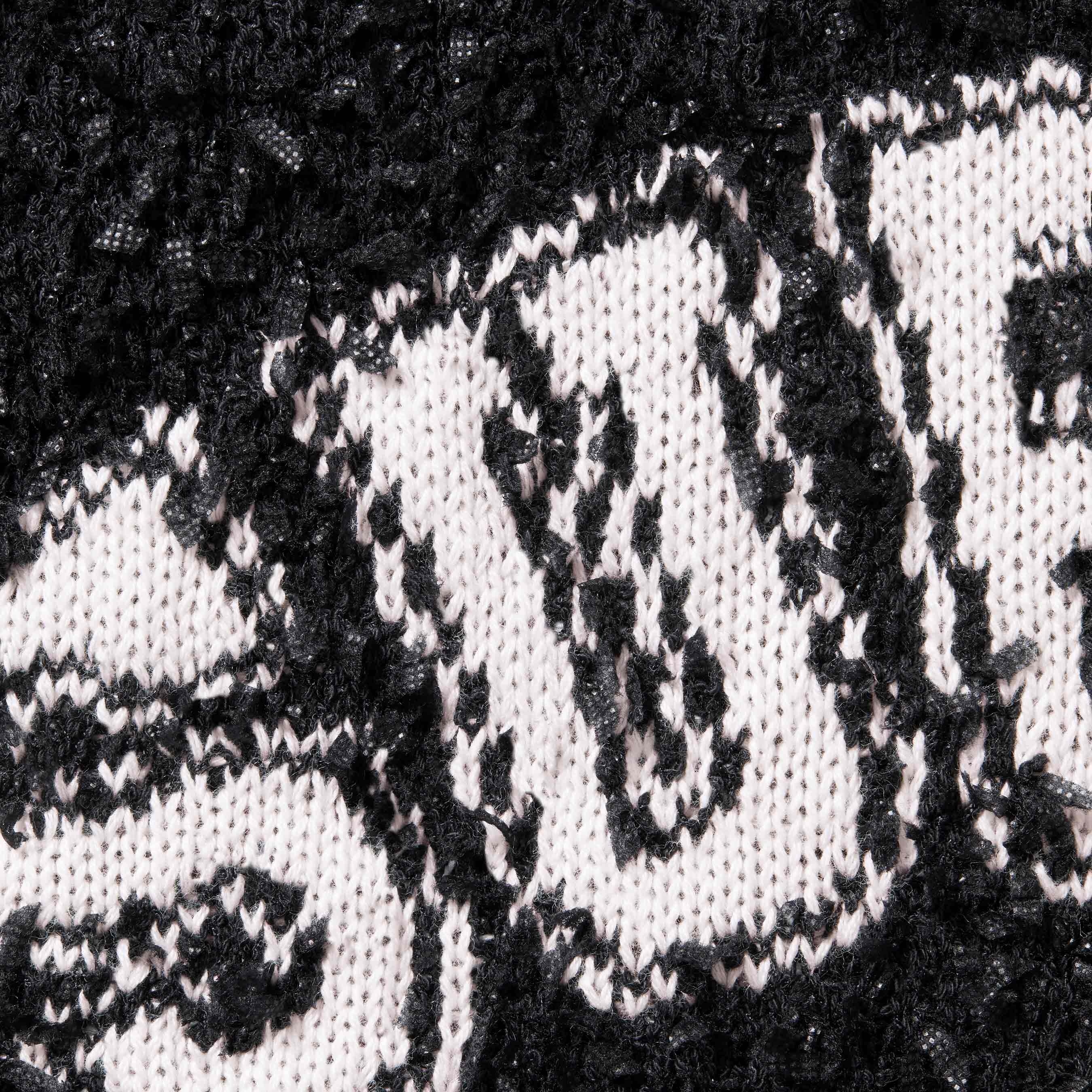 Supreme Textured Arc Sweater (SS25) - Black - $168