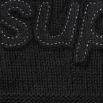 Supreme Tonal Appliqué Sweater (SS25) - Black