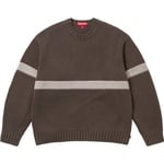 Supreme Tonal Appliqué Sweater (SS25) - Brown