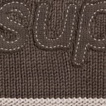 Supreme Tonal Appliqué Sweater (SS25) - Brown
