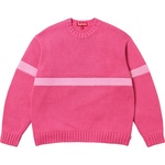 Supreme Tonal Appliqué Sweater (SS25) - Dark Pink