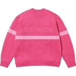 Supreme Tonal Appliqué Sweater (SS25) - Dark Pink