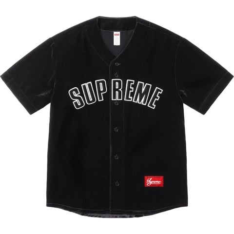 Velvet Baseball Jersey - spring/summer 2025 - Supreme
