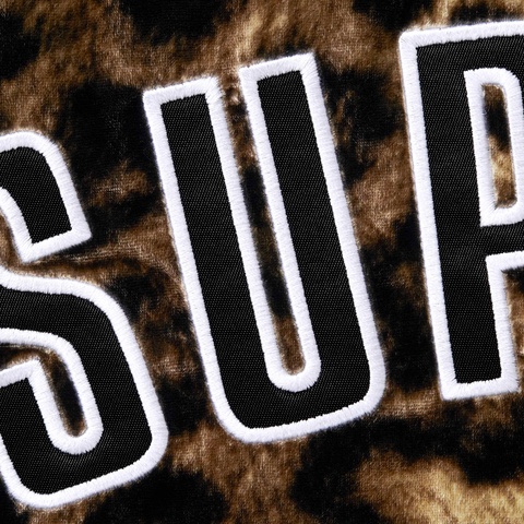 Supreme Velvet Baseball Jersey - Leopard