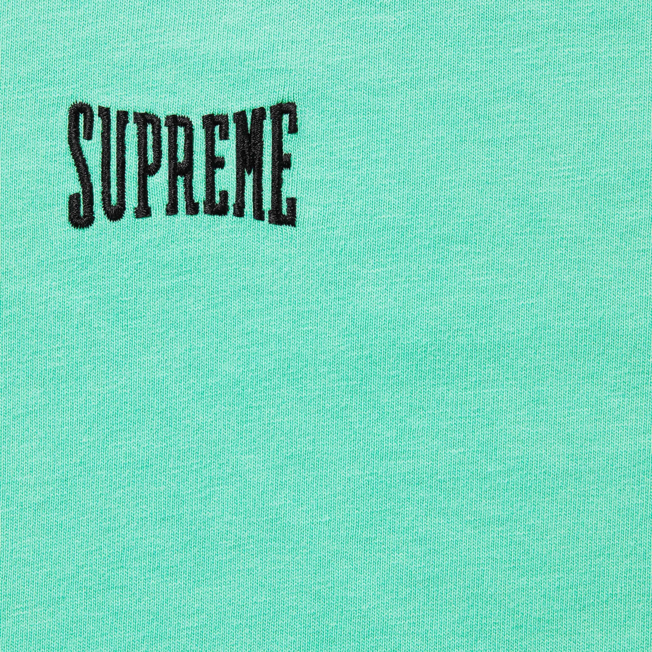 Supreme Warm Up Washed S S Top (SS25) - Aqua - $54