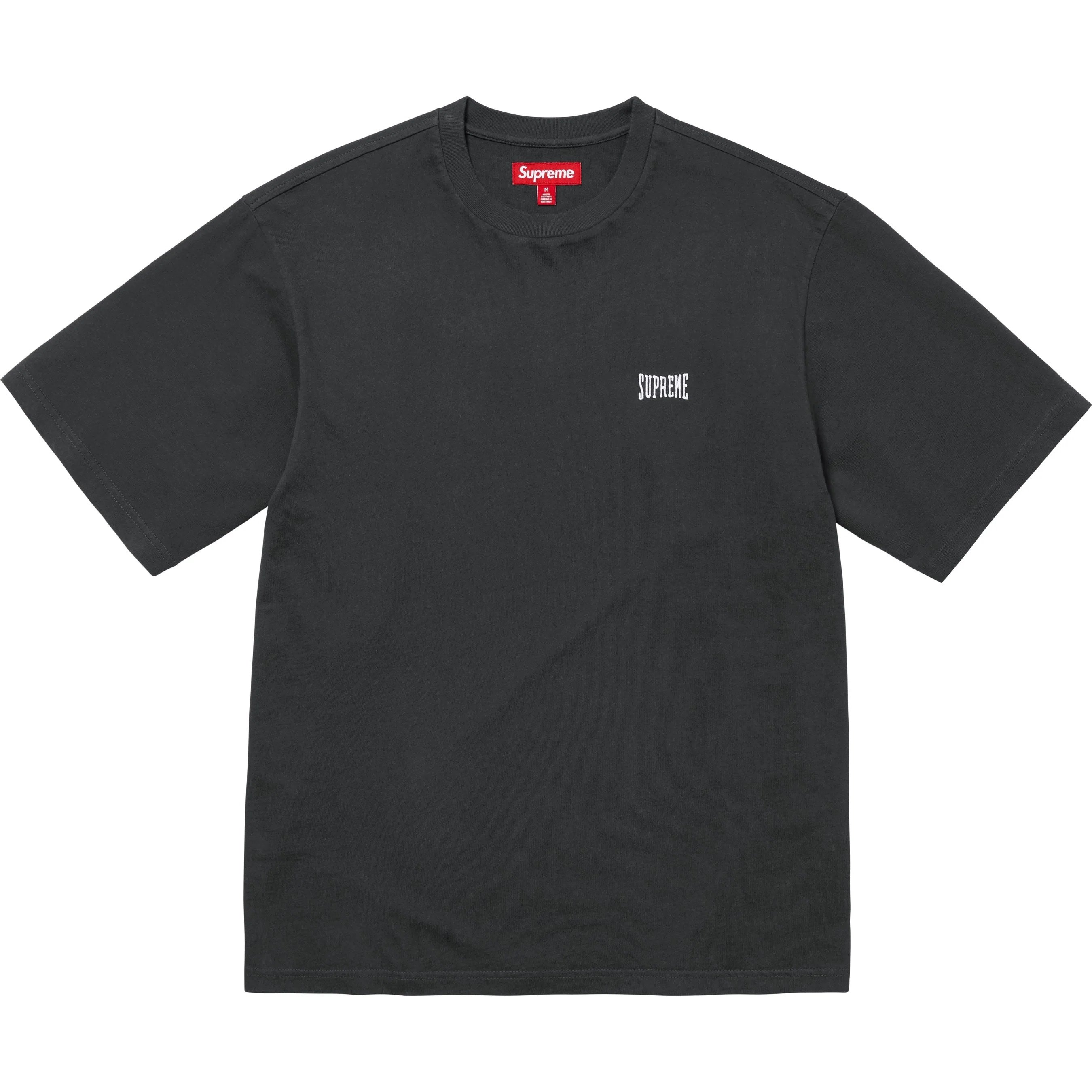 Supreme Warm Up Washed S S Top (SS25) - Black - $54