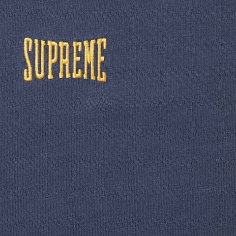 Supreme Warm Up Washed S/S Top - Navy
