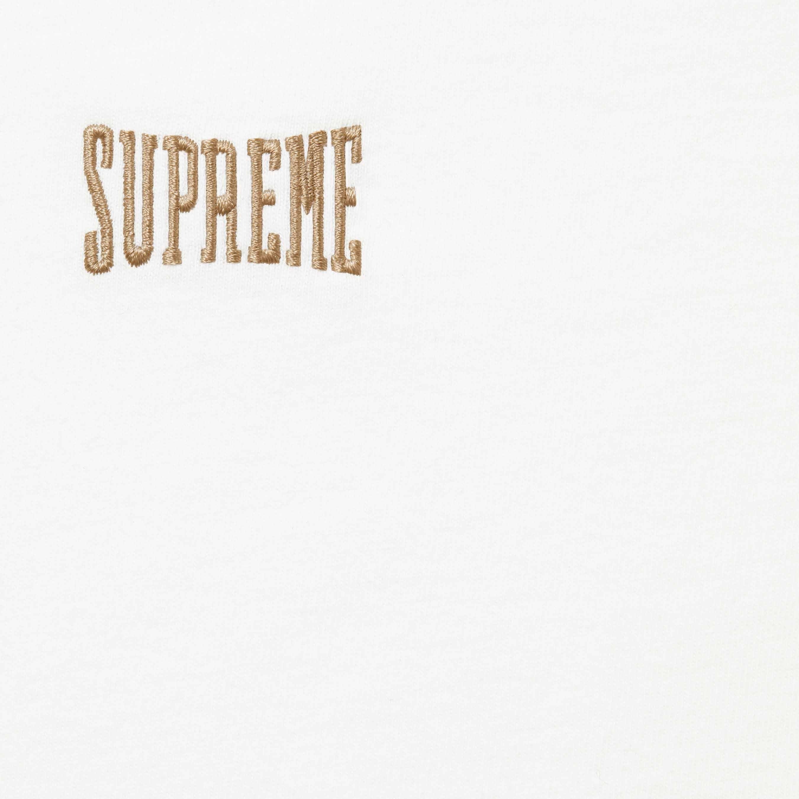 Supreme Warm Up Washed S S Top (SS25) - White - $54