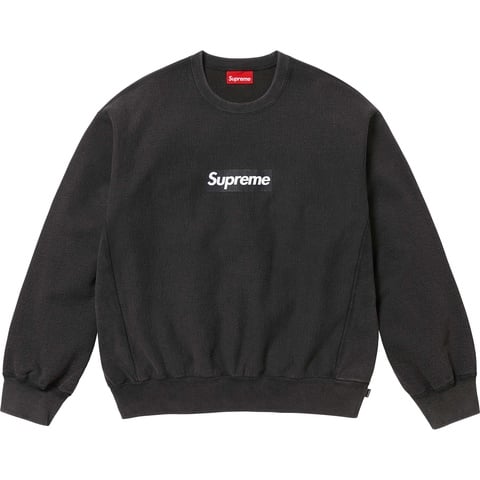 Washed Box Logo Crewneck - spring/summer 2025 - Supreme