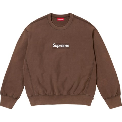 Washed Box Logo Crewneck - spring/summer 2025 - Supreme