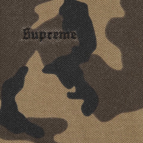 Supreme Washed Camo Polo - Woodland Camo