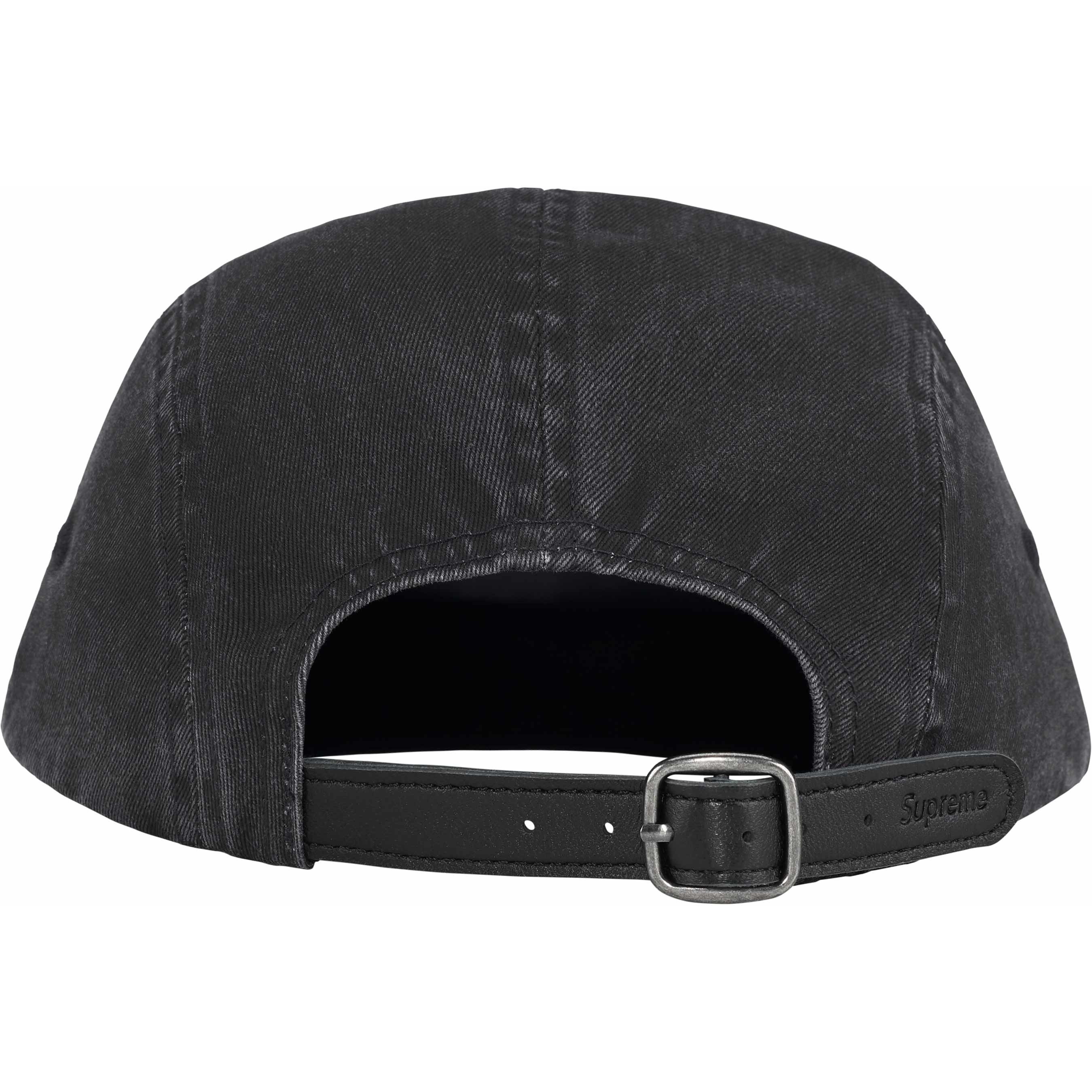Supreme Washed Chino Twill Camp Cap (SS25) - Black - $48