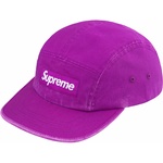 Supreme Washed Chino Twill Camp Cap (SS25) - Bright Purple