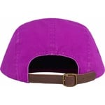 Supreme Washed Chino Twill Camp Cap (SS25) - Bright Purple