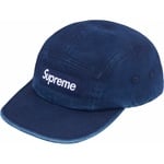 Supreme Washed Chino Twill Camp Cap (SS25) - Indigo