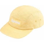 Supreme Washed Chino Twill Camp Cap (SS25) - Light Yellow