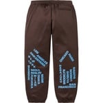 Supreme Worldwide Tricot Track Pant (SS25) - Brown