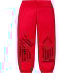 Supreme Worldwide Tricot Track Pant (SS25) - Red