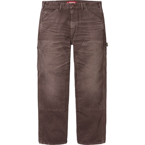 Supreme Worn Double Knee Painter Pant - Brown